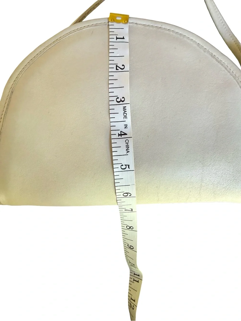 Vintage Coach Kimball Half-Moon Cream Crossbody Bag 1050-335